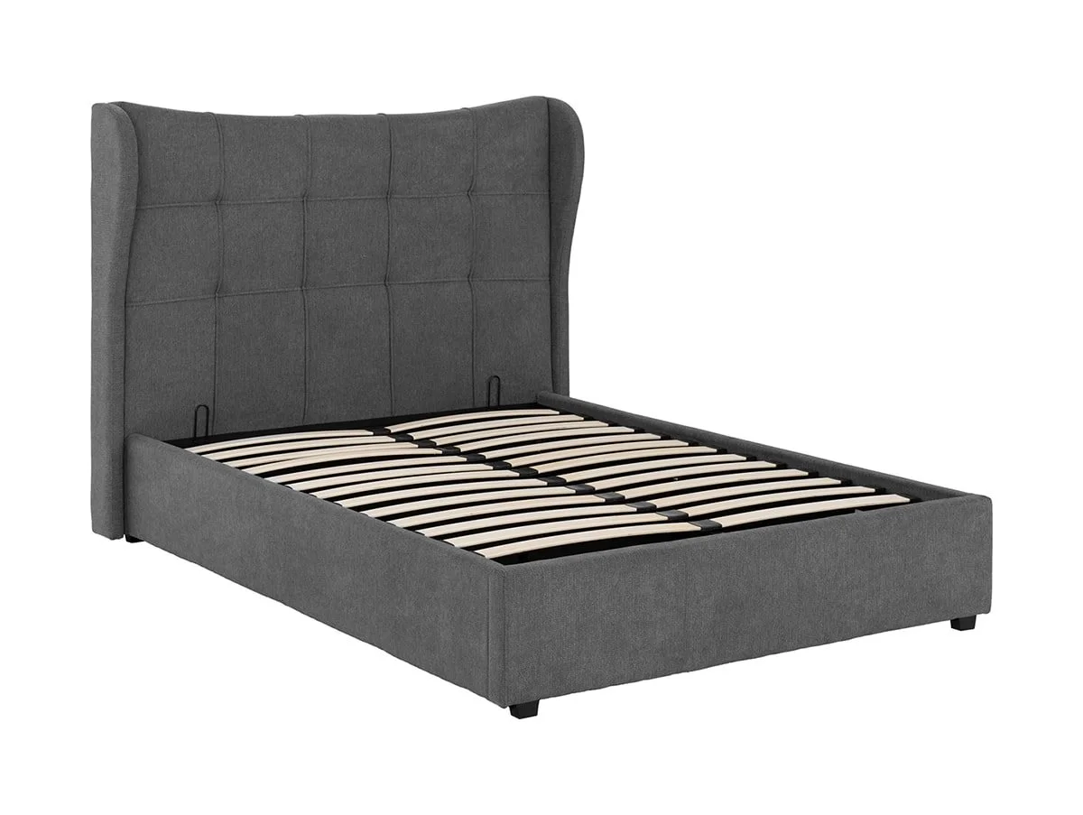 Seconique Seconique Verona 5ft King Size Grey Fabric Ottoman Bed Frame