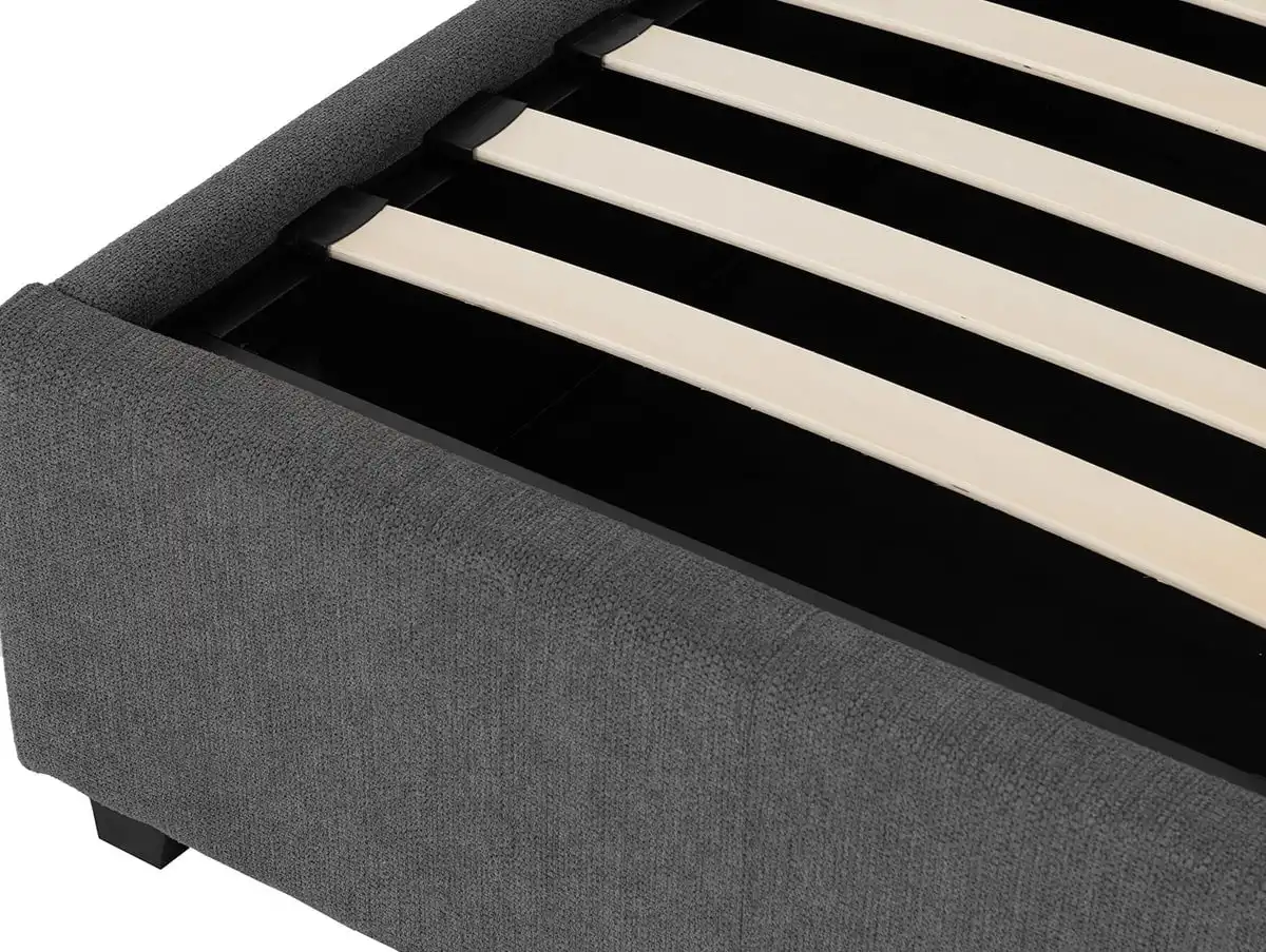 Seconique Seconique Verona 5ft King Size Grey Fabric Ottoman Bed Frame