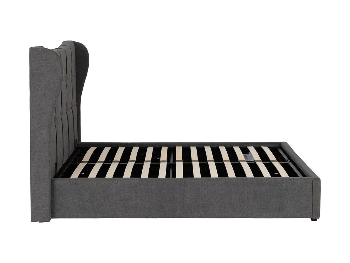 Seconique Seconique Verona 5ft King Size Grey Fabric Ottoman Bed Frame