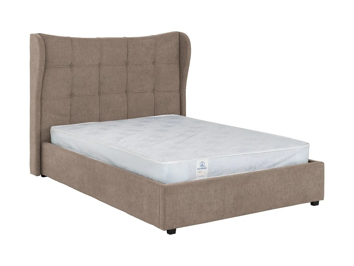 Seconique Seconique Verona Brown Fabric Ottoman Bed Frame