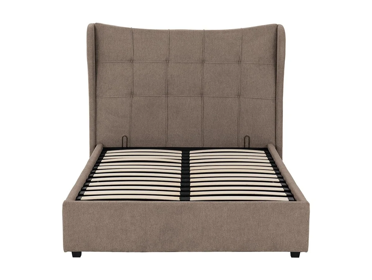 Seconique Seconique Verona Brown Fabric Ottoman Bed Frame
