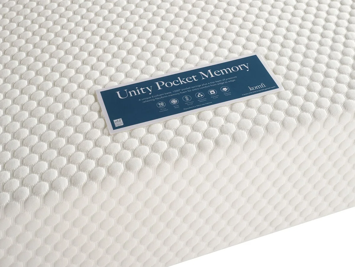 Komfi Komfi Unity Memory Pocket 1000 Crib 5 Contract 4ft Small Double Mattress in a Box