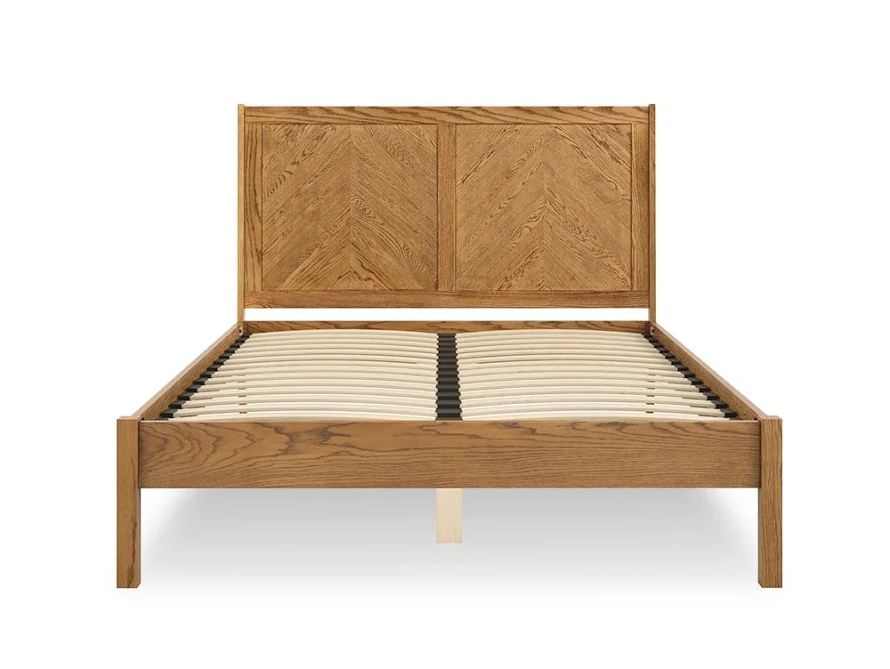 LPD Clearance - LPD Palms 5ft King Size Smoked Oak Wooden Bed Frame