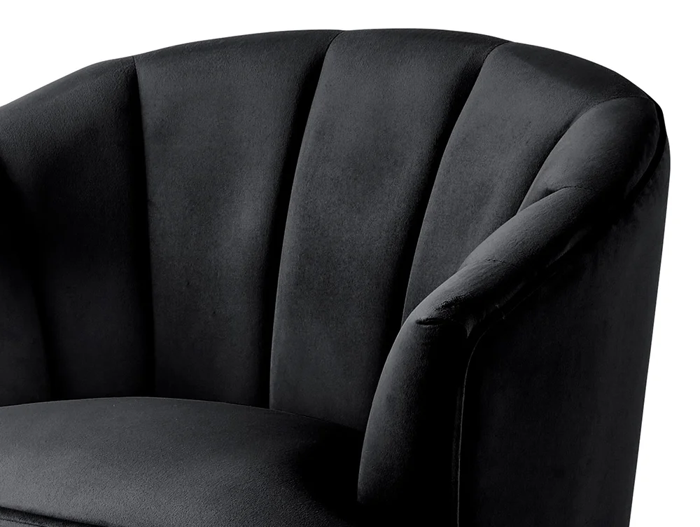 GFW GFW Pettine Black Fabric Accent Chair
