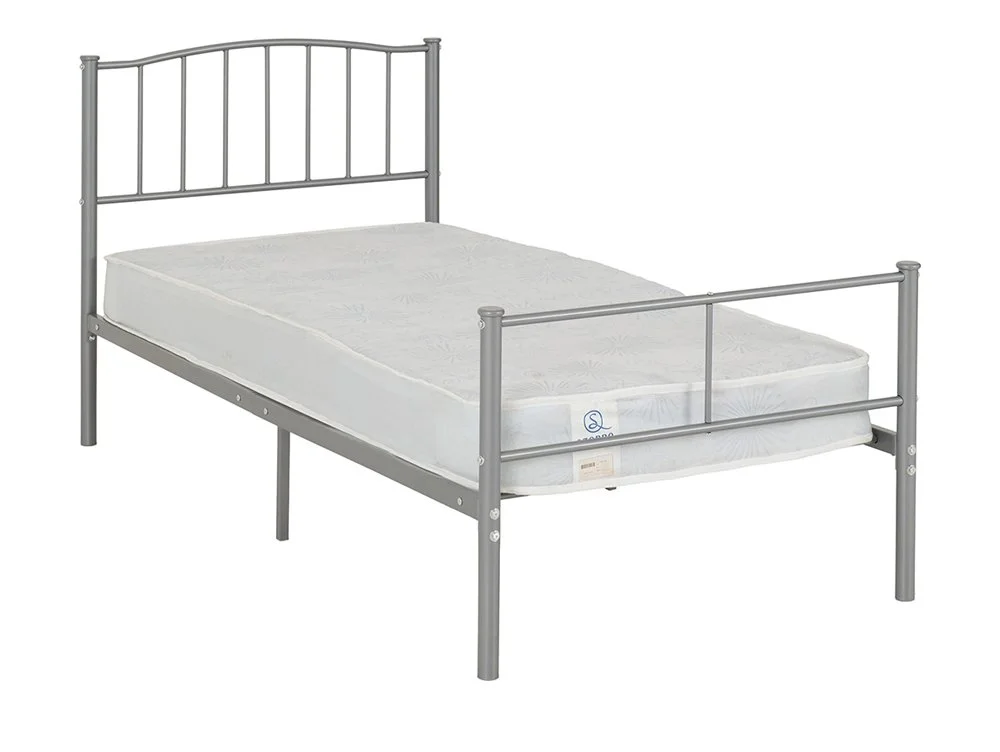 Seconique Seconique Newton Silver Metal Bed Frame