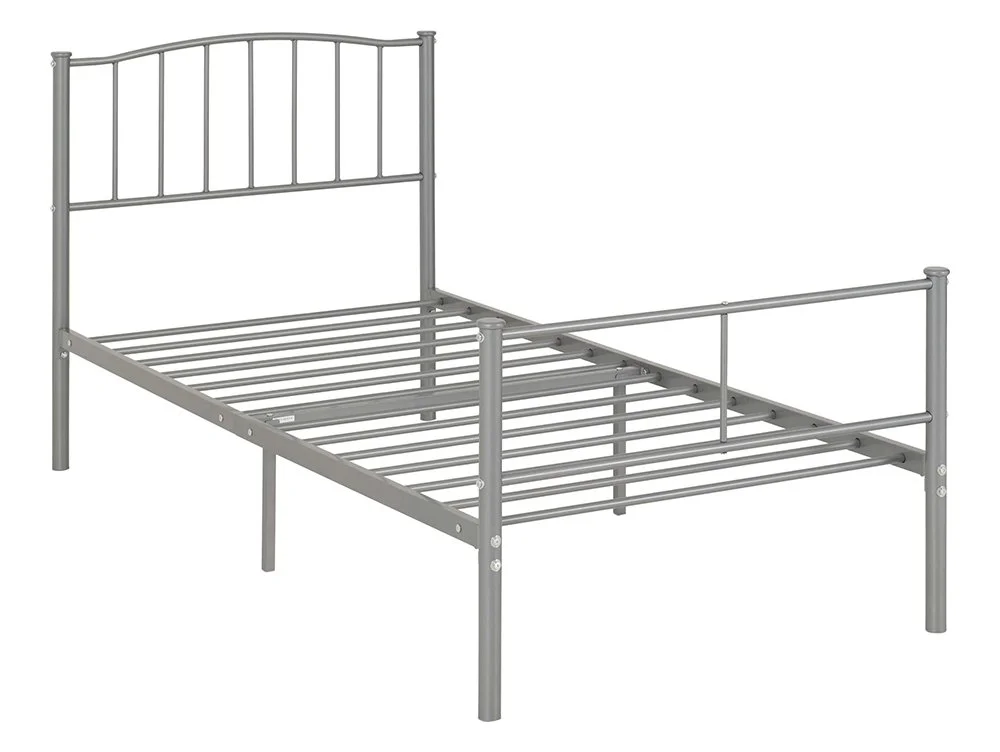 Seconique Seconique Newton Silver Metal Bed Frame