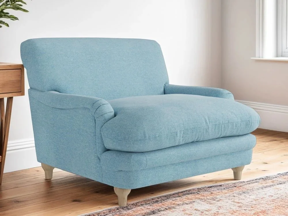 LPD Clearance - LPD Plumpton Duck Egg Blue Fabric Chair