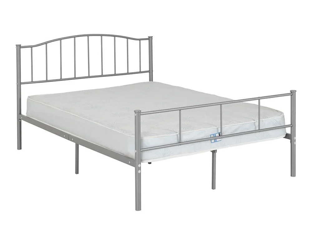 Seconique Seconique Newton Silver Metal Bed Frame