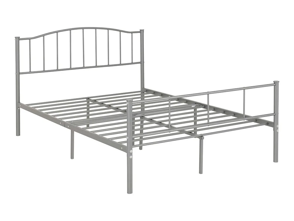 Seconique Seconique Newton Silver Metal Bed Frame