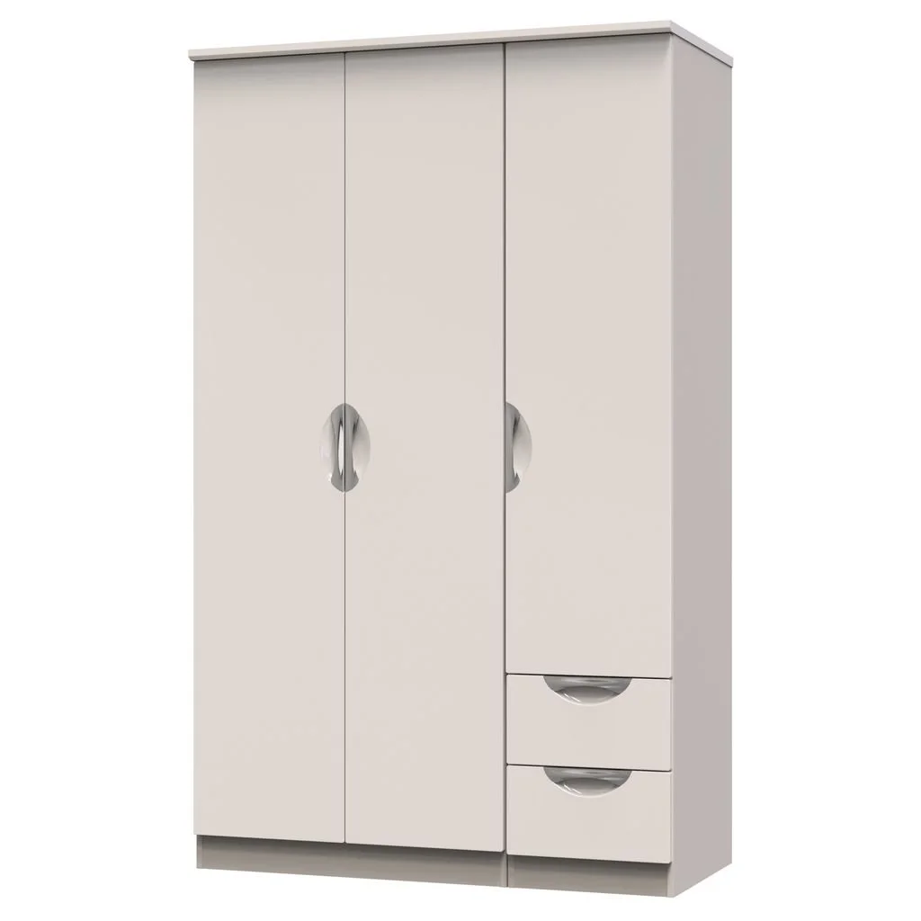ASC ASC Corsica 3 Door 2 Small Drawer Triple Wardrobe (Part Assembled)