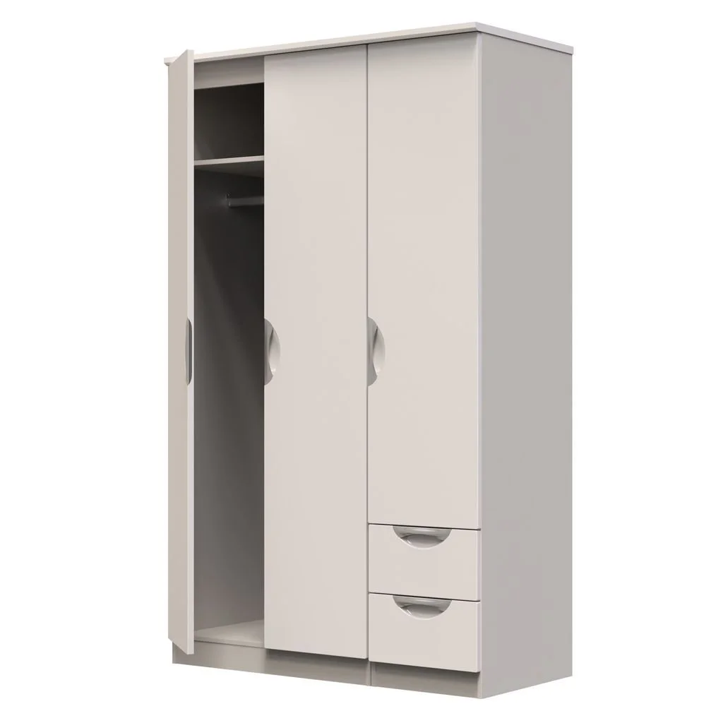 ASC ASC Corsica 3 Door 2 Small Drawer Triple Wardrobe (Part Assembled)