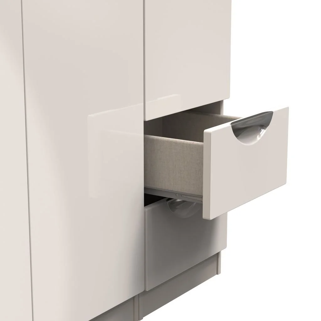 ASC ASC Corsica 3 Door 2 Small Drawer Triple Wardrobe (Part Assembled)