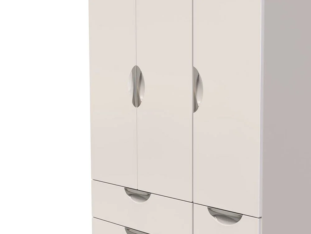 ASC ASC Corsica 3 Door 4 Drawer Triple Wardrobe (Part Assembled)