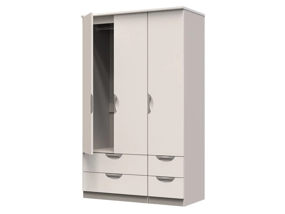 ASC ASC Corsica 3 Door 4 Drawer Triple Wardrobe (Part Assembled)