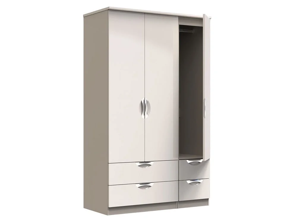 ASC ASC Corsica 3 Door 4 Drawer Triple Wardrobe (Part Assembled)