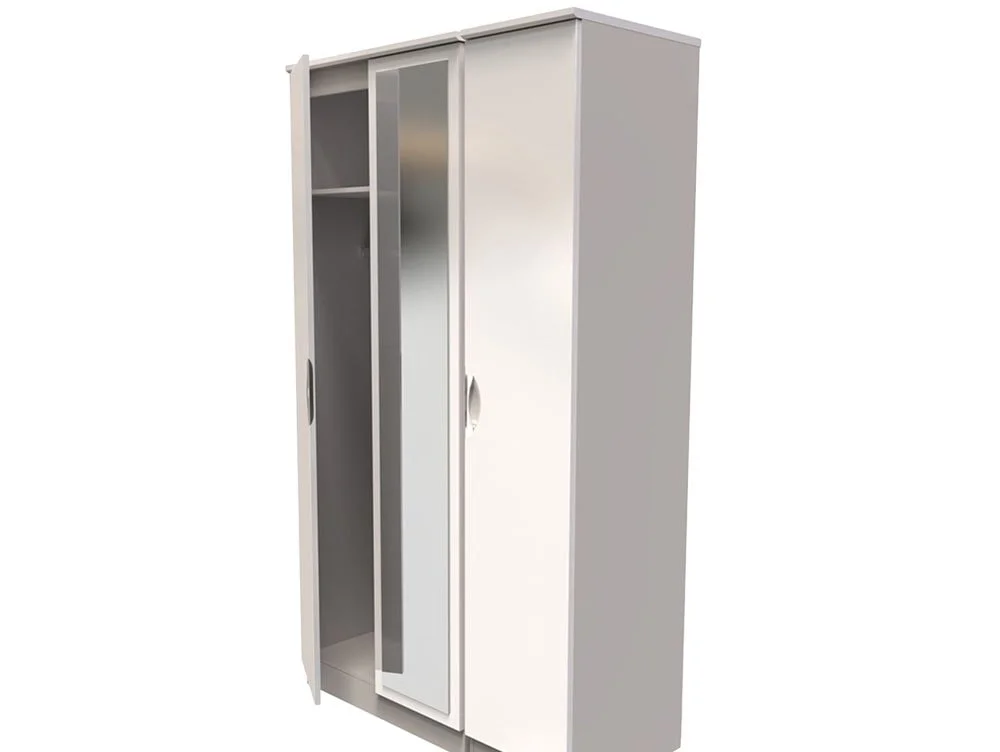 ASC ASC Corsica 3 Door Mirror Wardrobe (Part Assembled)