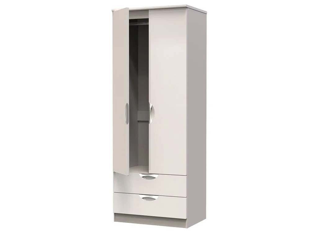 ASC ASC Corsica 2 Door 2 Drawer Tall Double Wardrobe (Assembled)