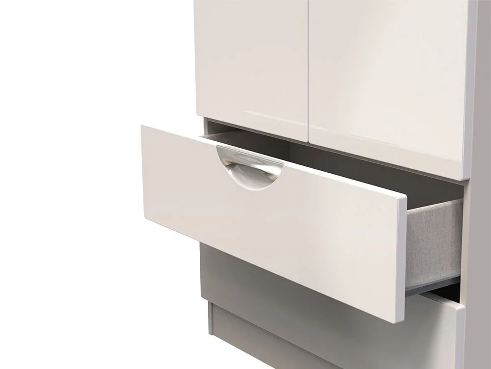 ASC ASC Corsica 2 Door 2 Drawer Tall Double Wardrobe (Assembled)