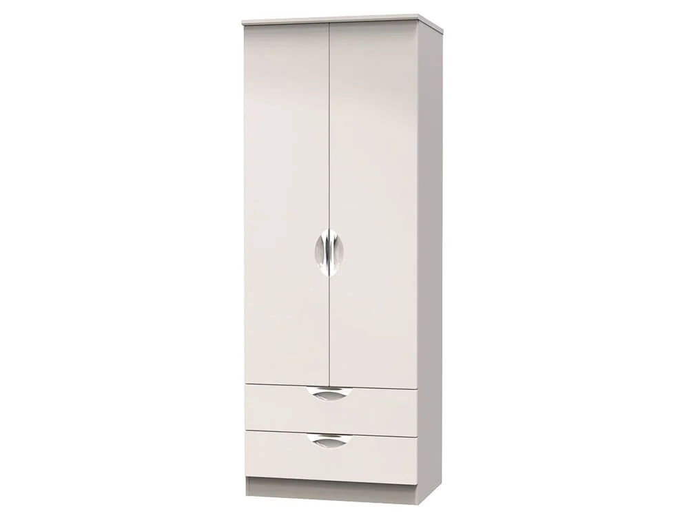 ASC ASC Corsica 2 Door 2 Drawer Tall Double Wardrobe (Assembled)