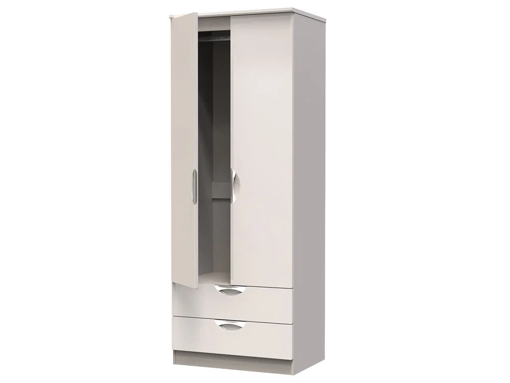 ASC ASC Corsica 2 Door 2 Drawer Tall Double Wardrobe (Assembled)