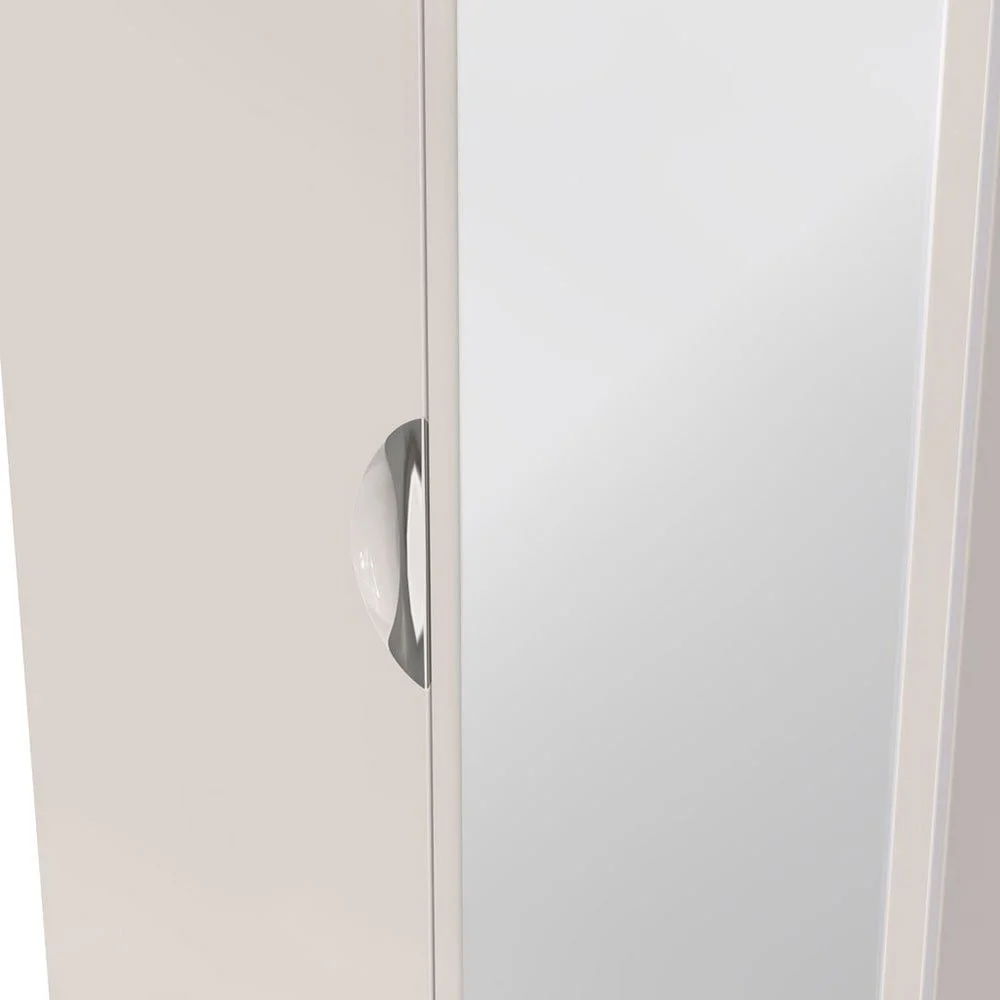 ASC ASC Corsica 2 Door Tall Mirrored Wardrobe (Assembled)