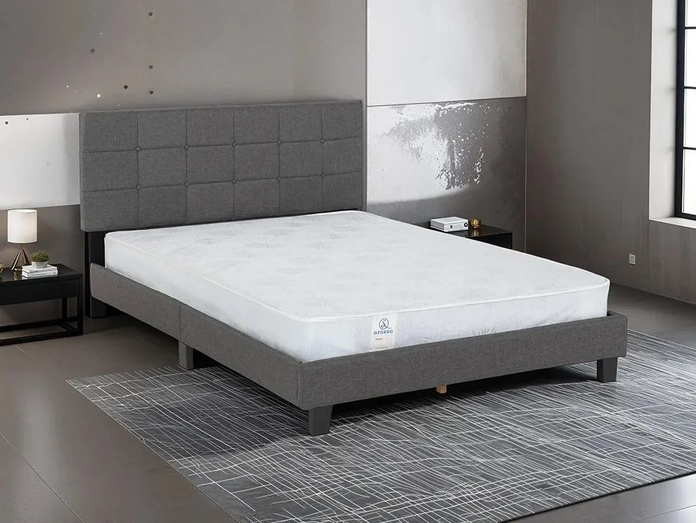 Seconique Clearance - Seconique Arran 4ft6 Double Grey Fabric Bed Frame