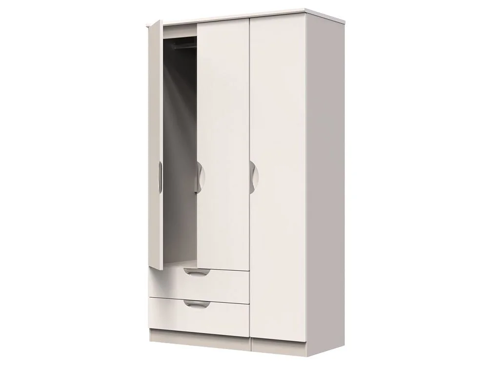 ASC ASC Corsica 3 Door 2 Drawer Tall Triple Wardrobe (Part Assembled)