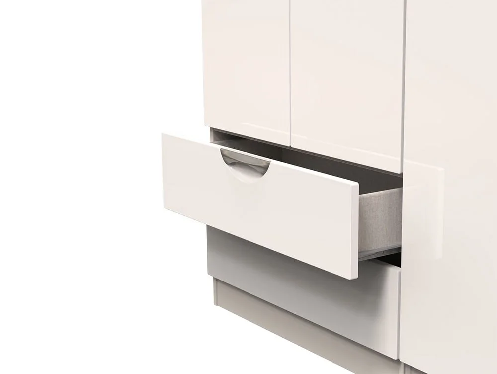 ASC ASC Corsica 3 Door 2 Drawer Tall Triple Wardrobe (Part Assembled)