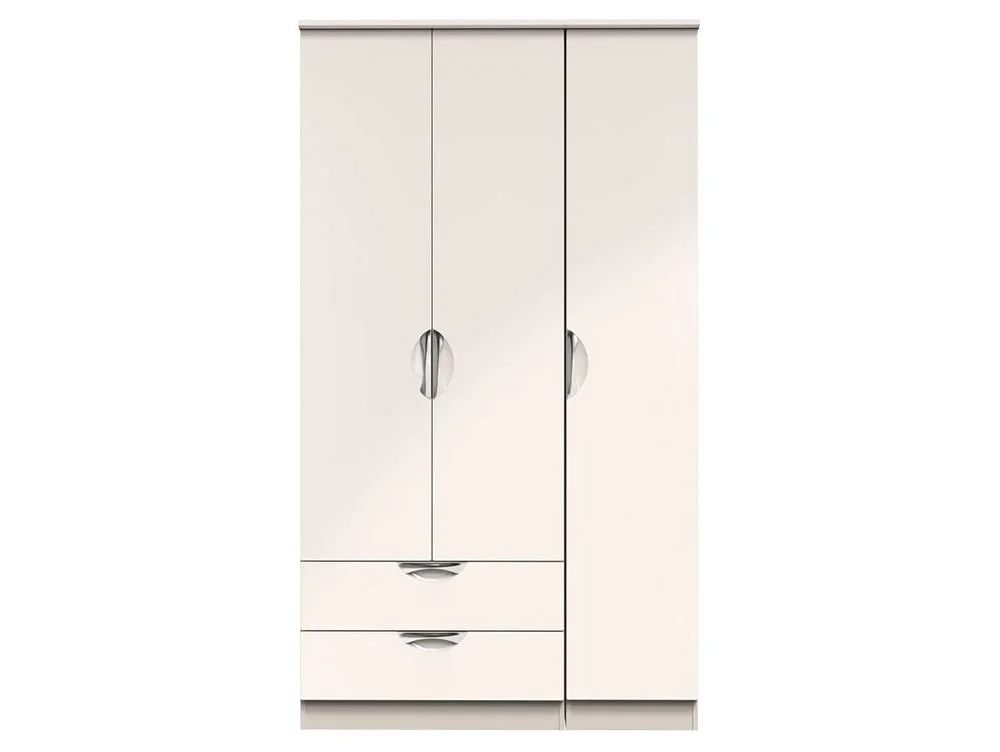 ASC ASC Corsica 3 Door 2 Drawer Tall Triple Wardrobe (Part Assembled)