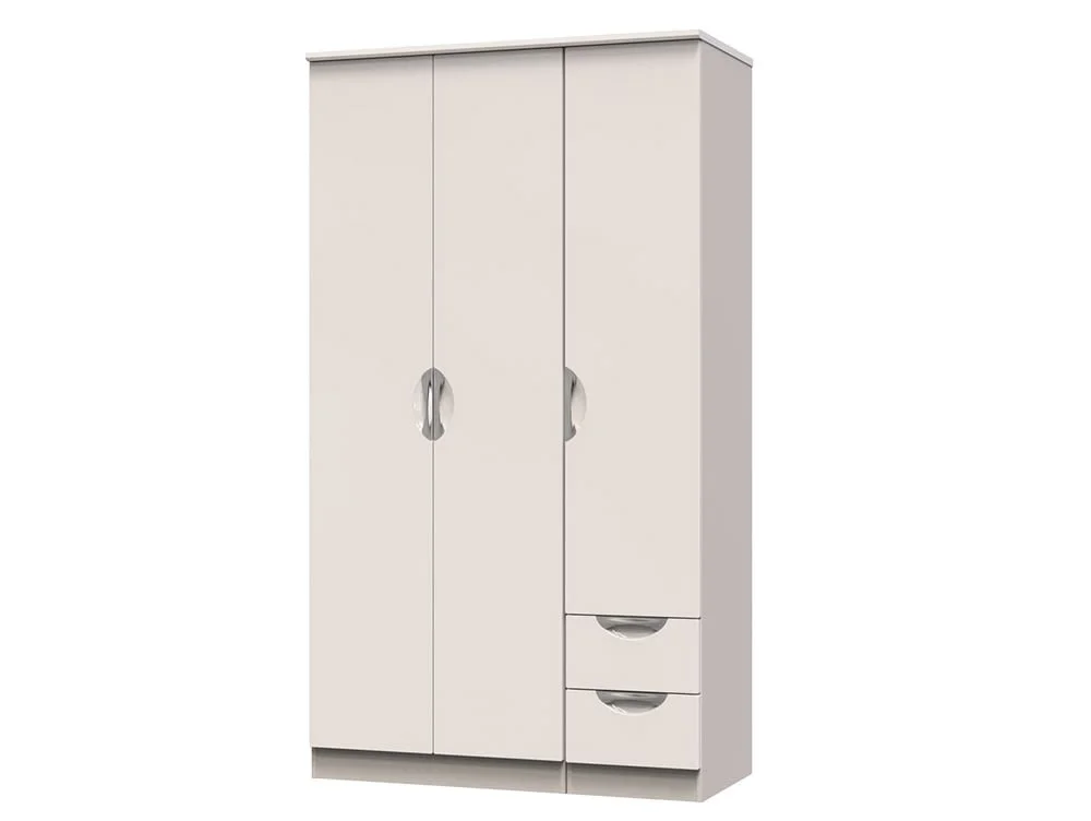 ASC ASC Corsica 3 Door 2 Small Drawer Tall Triple Wardrobe (Part Assembled)