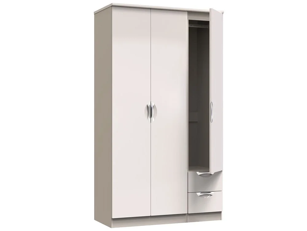 ASC ASC Corsica 3 Door 2 Small Drawer Tall Triple Wardrobe (Part Assembled)