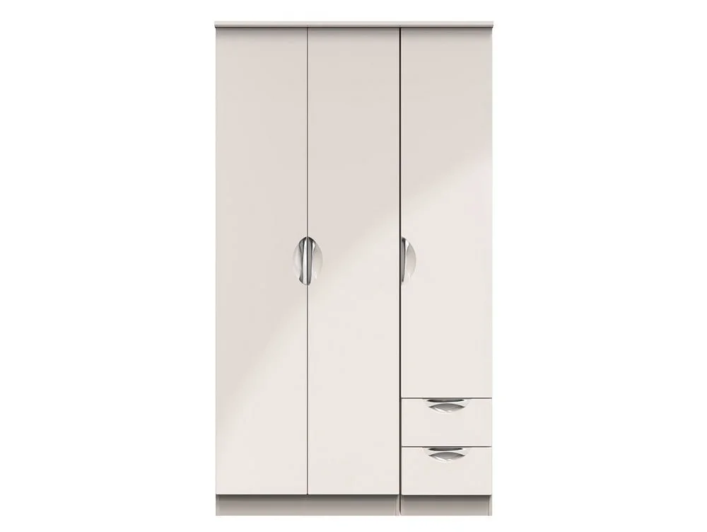 ASC ASC Corsica 3 Door 2 Small Drawer Tall Triple Wardrobe (Part Assembled)