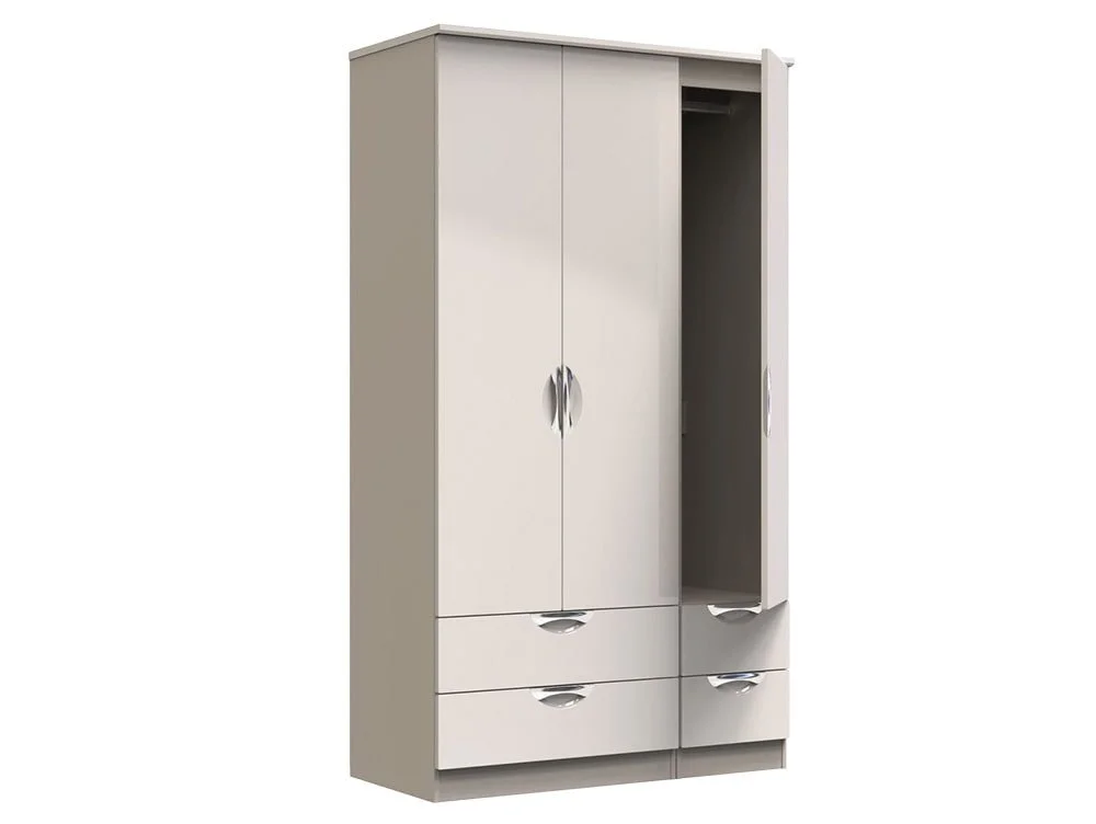 ASC ASC Corsica 3 Door 4 Drawer Tall Triple Wardrobe (Part Assembled)