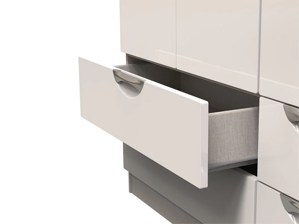 ASC ASC Corsica 3 Door 4 Drawer Tall Triple Wardrobe (Part Assembled)