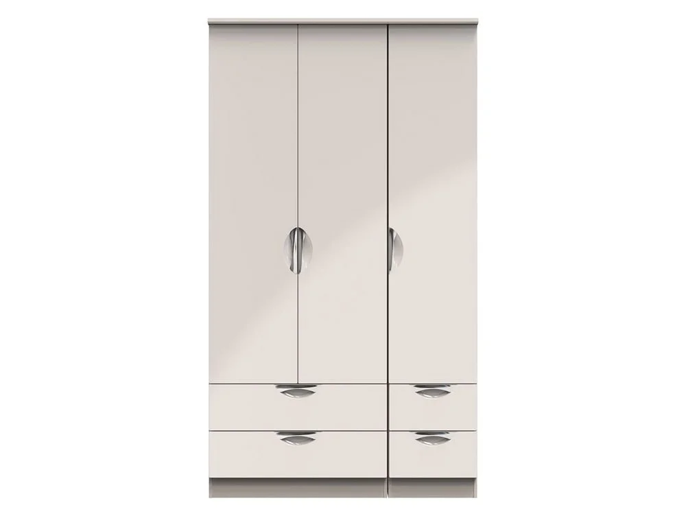 ASC ASC Corsica 3 Door 4 Drawer Tall Triple Wardrobe (Part Assembled)