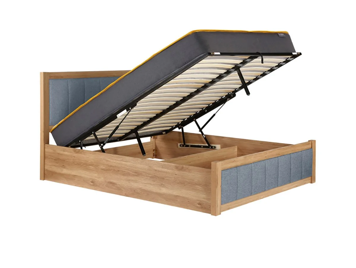 Birlea Birlea Belmont Ottoman Grey and Oak Wooden Bed Frame