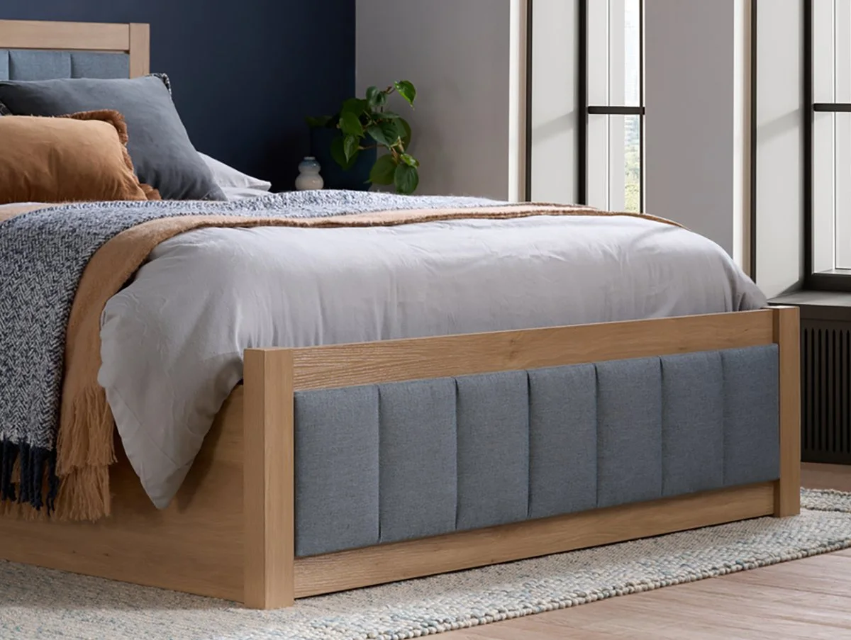 Birlea Birlea Belmont Ottoman Grey and Oak Wooden Bed Frame
