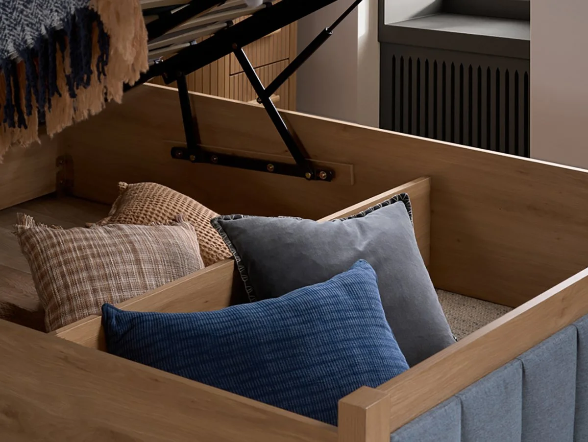 Birlea Birlea Belmont Ottoman Grey and Oak Wooden Bed Frame