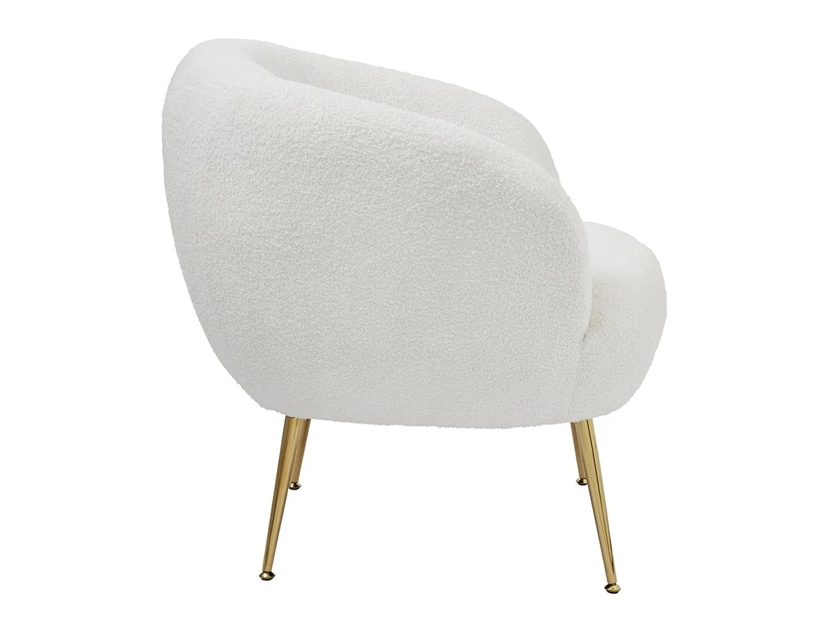 GFW GFW Ada Cream Boucle Fabric Accent Chair