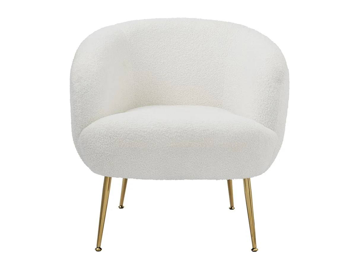 GFW GFW Ada Cream Boucle Fabric Accent Chair