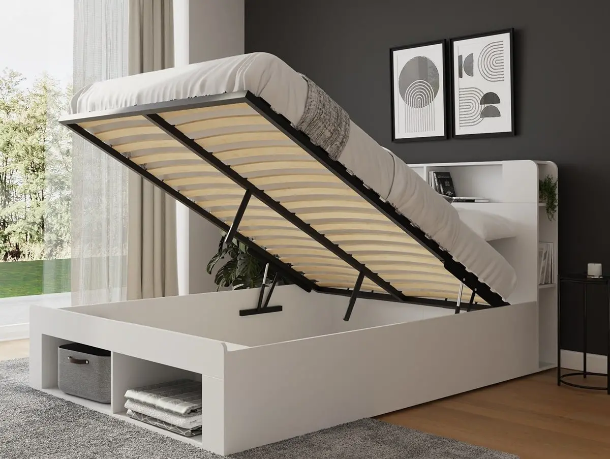 GFW GFW Anya White Ottoman Bed Frame