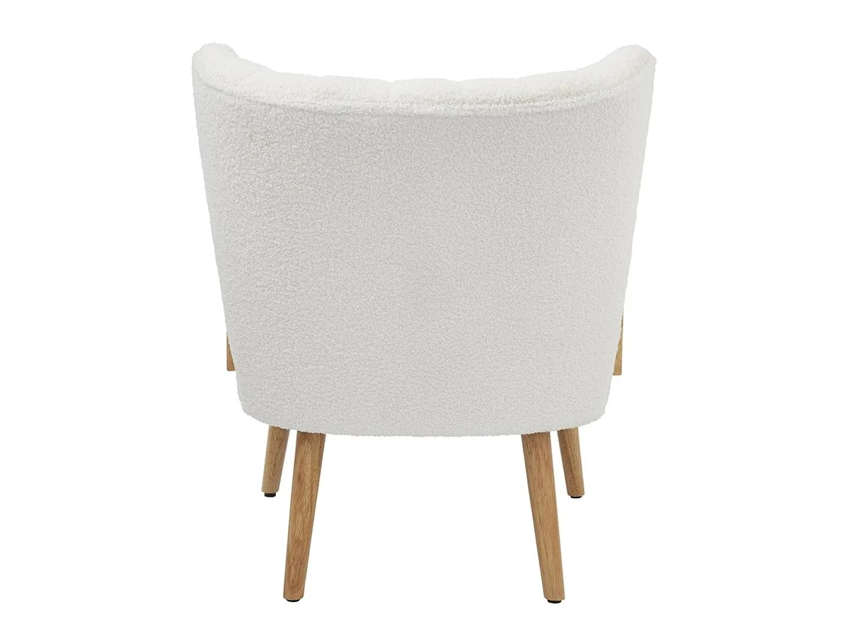 GFW GFW Enzo Cream Boucle Fabric Accent Chair