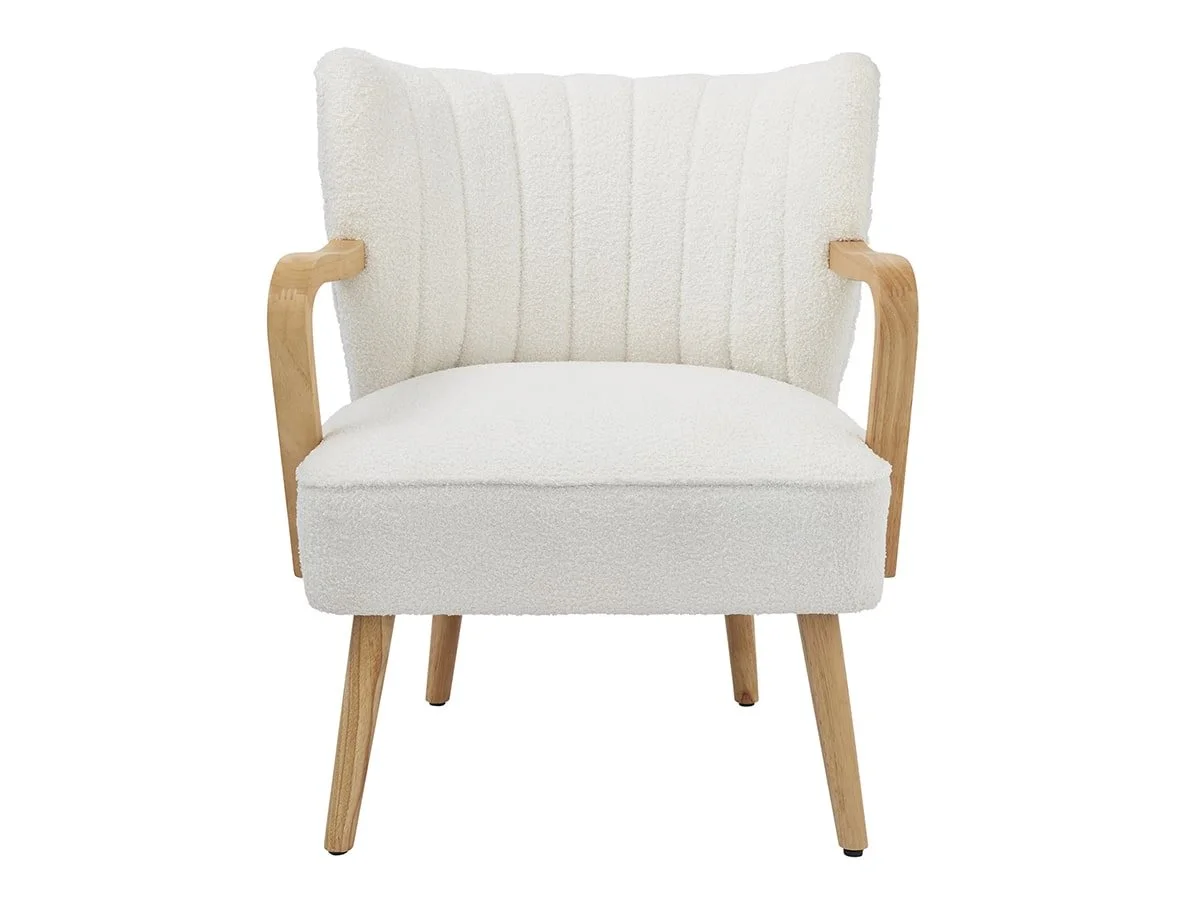 GFW GFW Enzo Cream Boucle Fabric Accent Chair