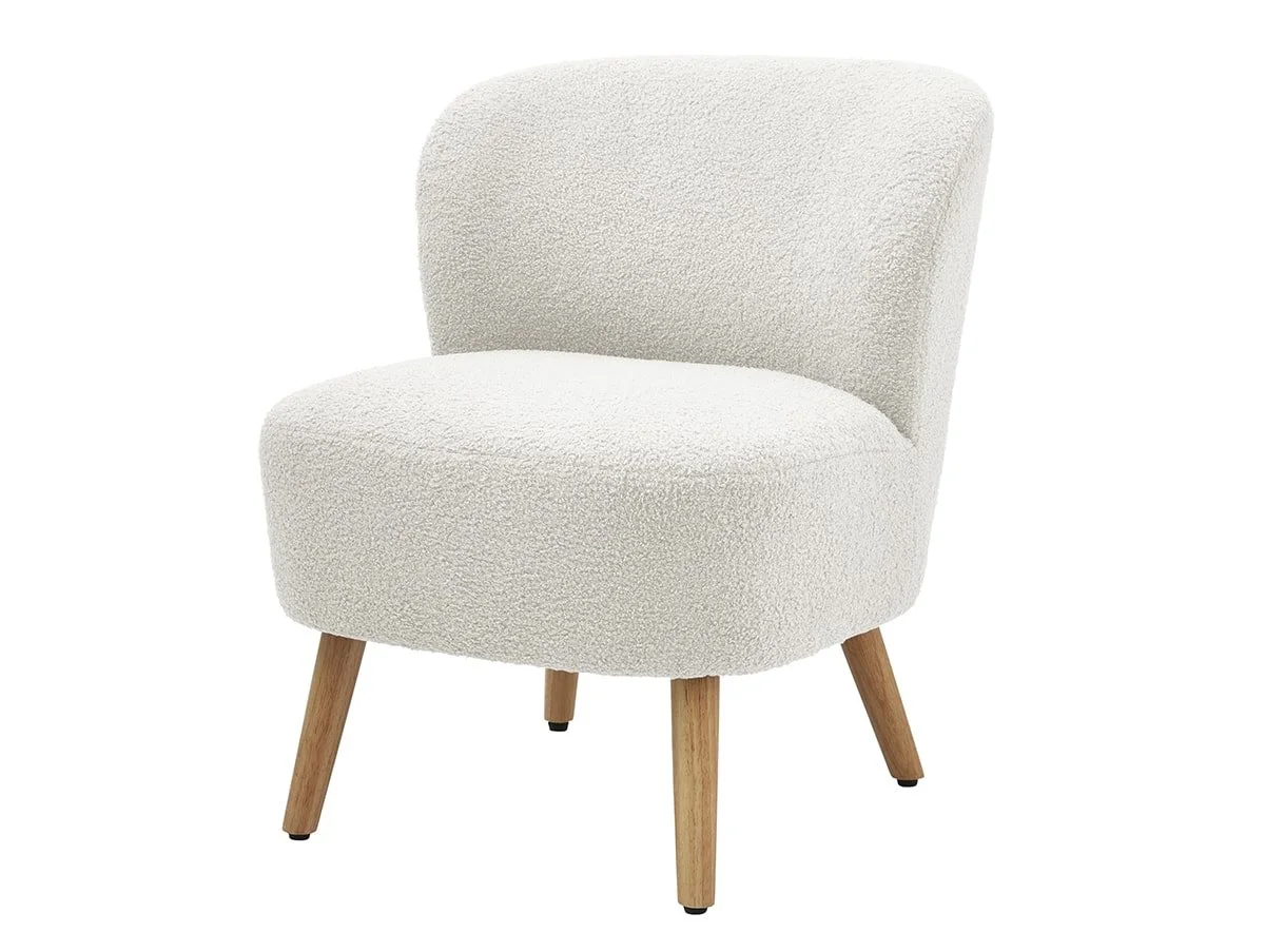 GFW GFW Evie Boucle Cream Fabric Accent Chair
