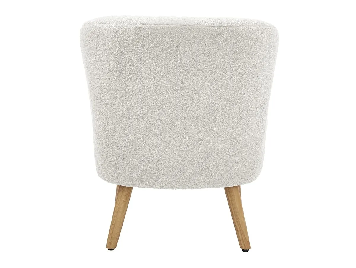 GFW GFW Evie Boucle Cream Fabric Accent Chair
