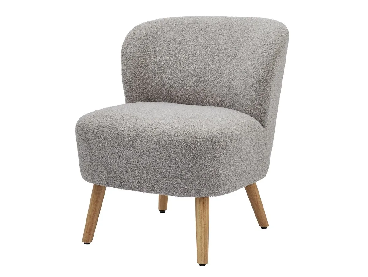 GFW GFW Evie Boucle Grey Fabric Accent Chair