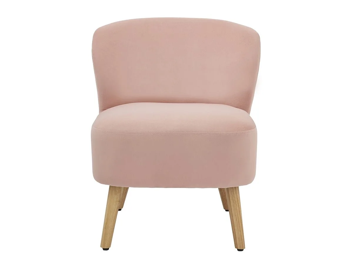 GFW GFW Evie Blush Pink Velvet Fabric Accent Chair
