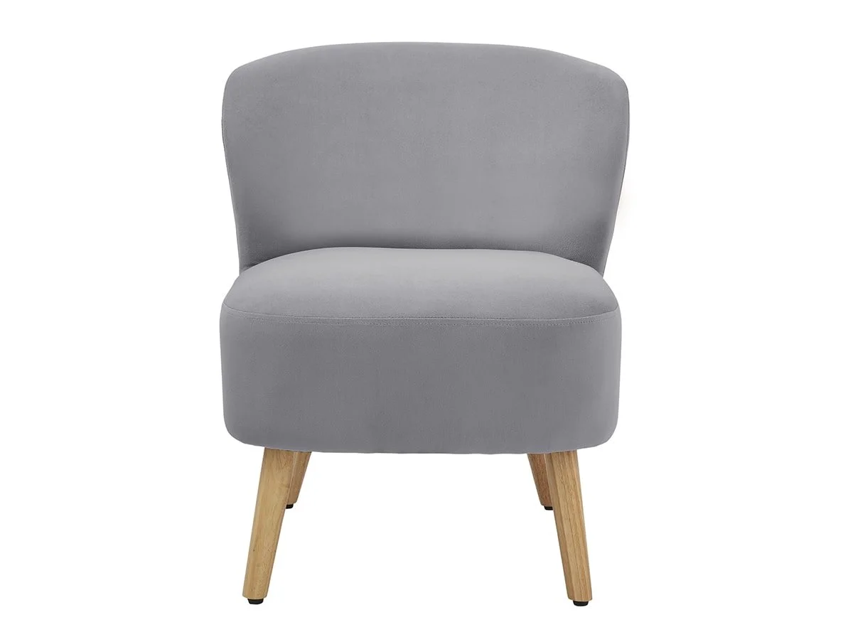 GFW GFW Evie Grey Velvet Fabric Accent Chair