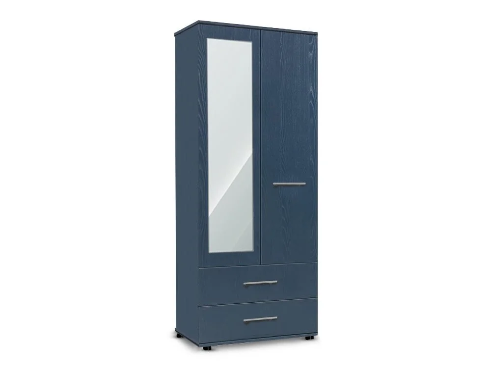 ASC ASC Venice 2 Door 2 Drawer Left Hand Mirrored Double Wardrobe (Assembled)