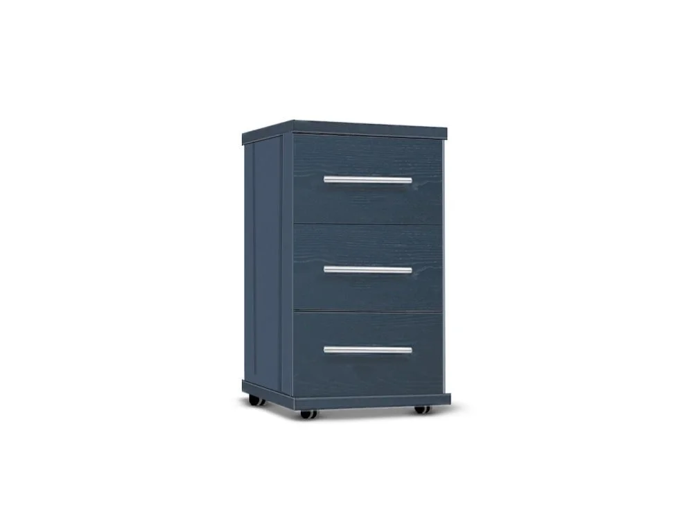 ASC ASC Venice 3 Drawer Bedside Table (Assembled)